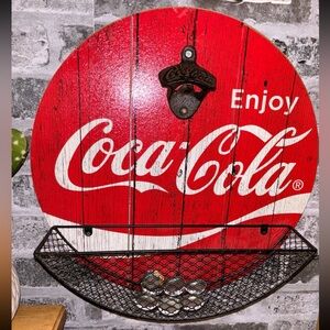 Coca Cola wall bar decor bottle opener